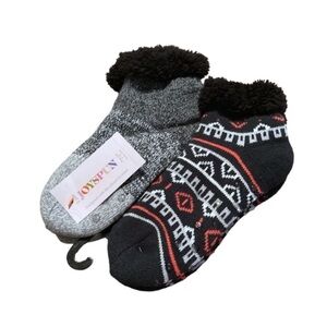 Joyspun Faux Fur Knit Slippers Socks